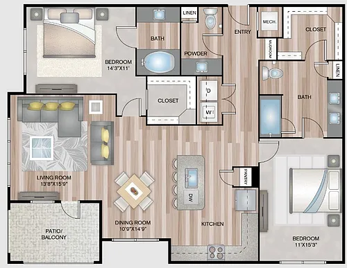 Floor plan B3