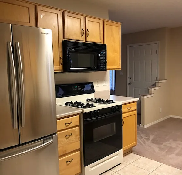 Kitchen gas stove has been updated