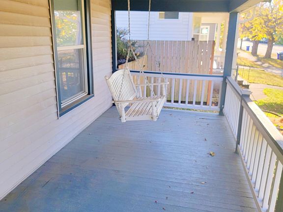 Front porch with swing