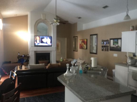 Kitchen Living room fireplac