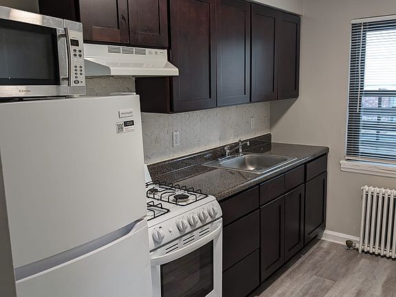 pictures of a similar apartment, the apartment available is being renovated