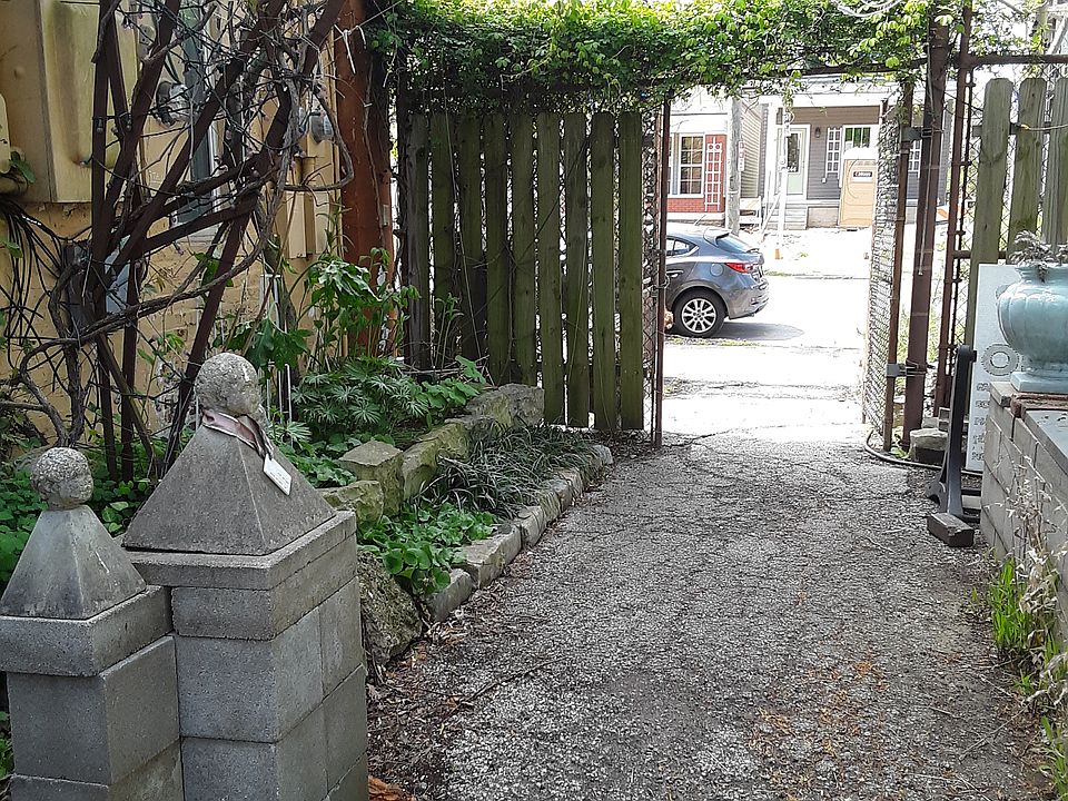 Inside entrance looking out