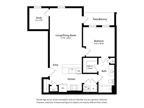 Floor plan 1Si
