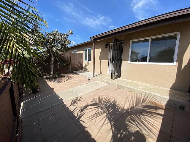Large private front patio