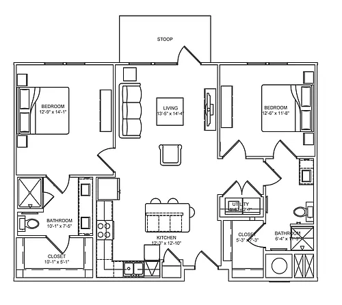 Floor plan B1c