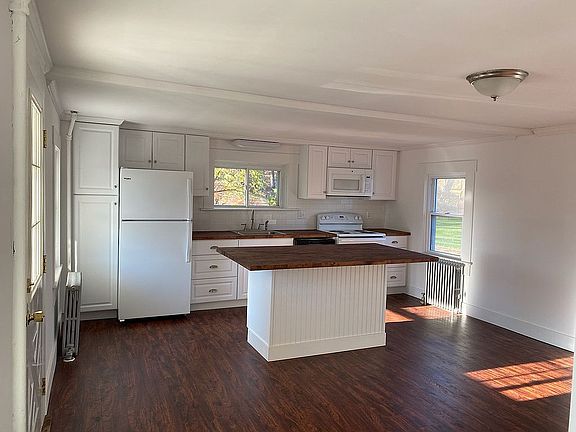 Kitchen view via living room