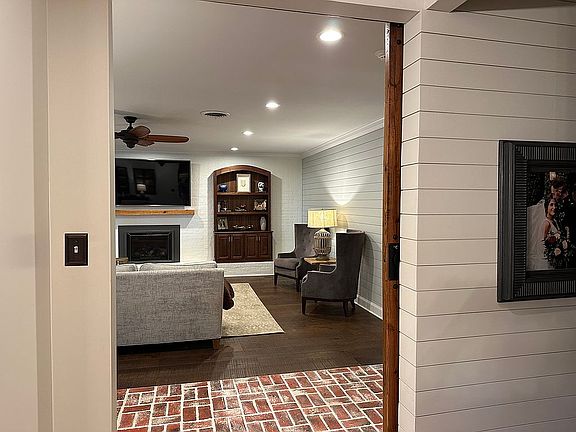 Shiplap accent wall