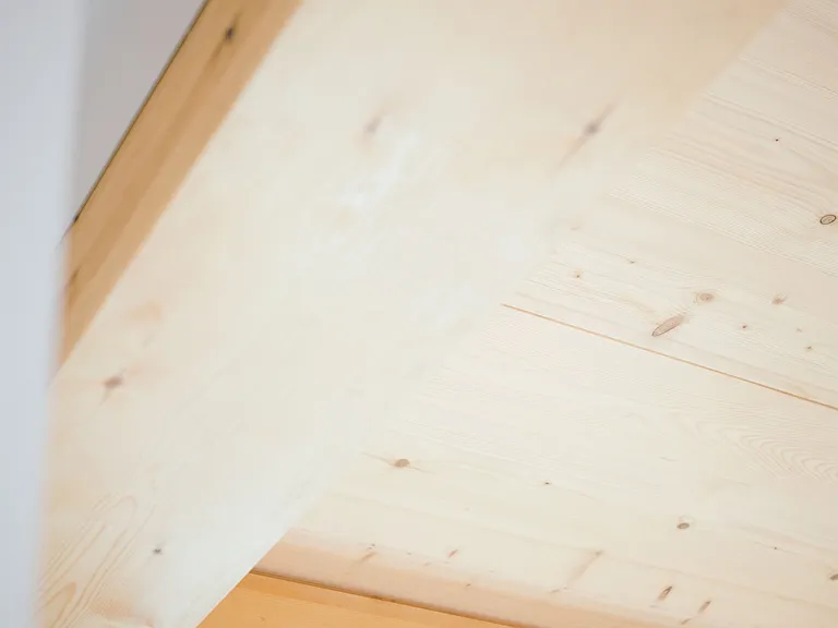 Natural wood finishes in every apartment