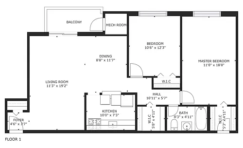 Floor plan B1
