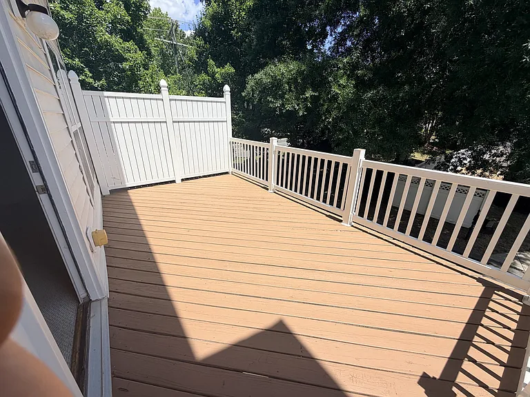 Deck on Second Floor.