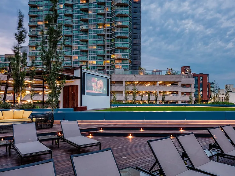 Rooftop terrace cinema
