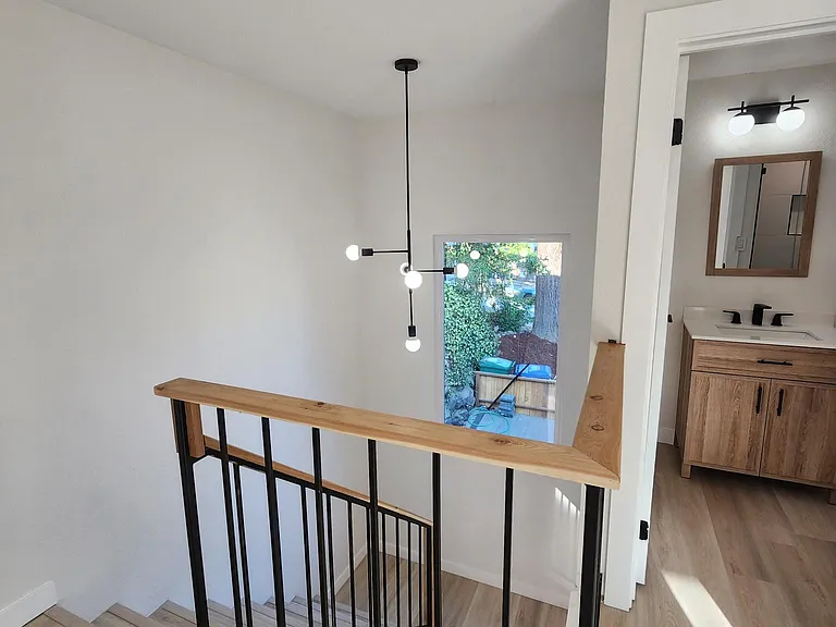 Custom made cedar railings