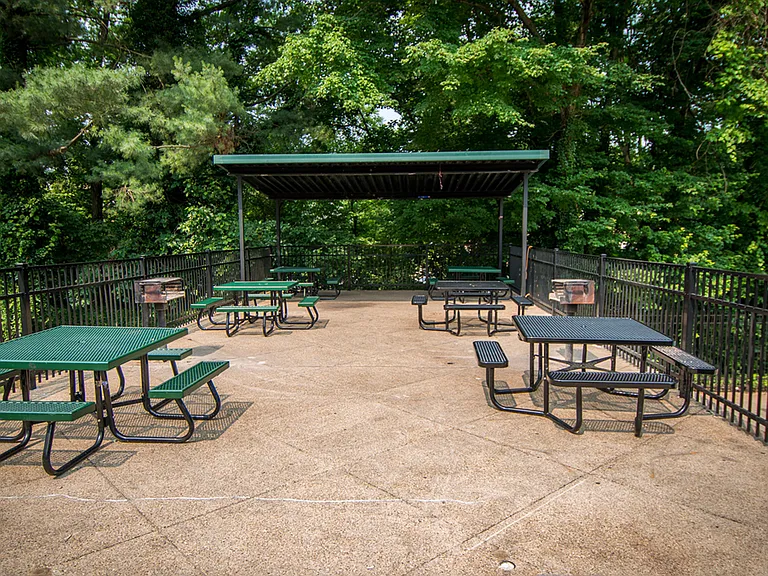 8600 Apartments Picnic Tables Pool Area