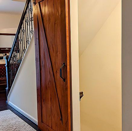 Door to basement stairs 