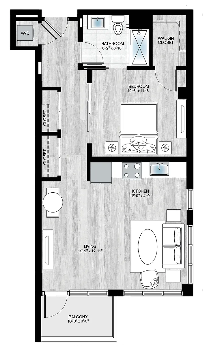 Floor plan Sanibel-1B1B-S