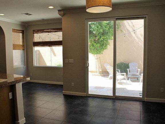 View from kitchen to patio