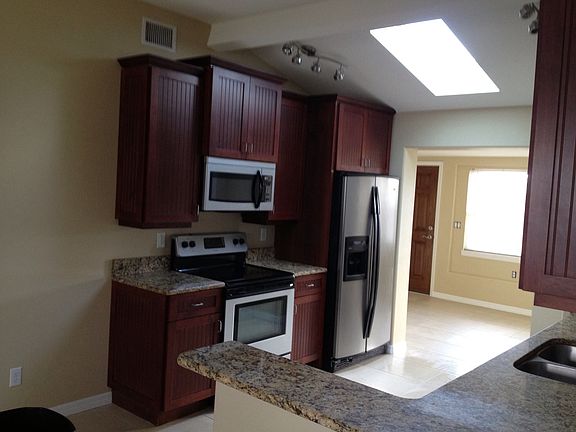 Custom made cherry cabinets