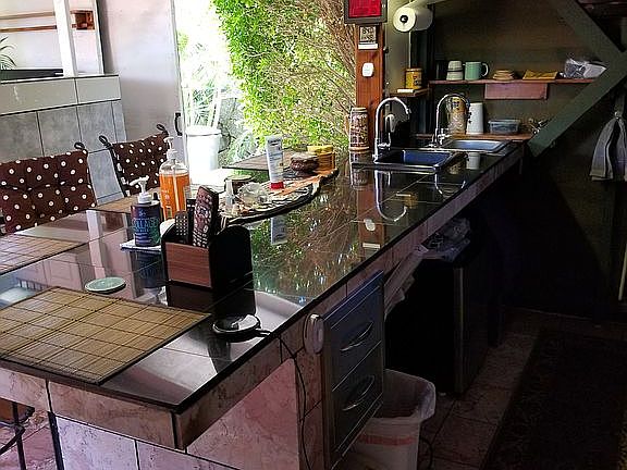 Outside bar area also