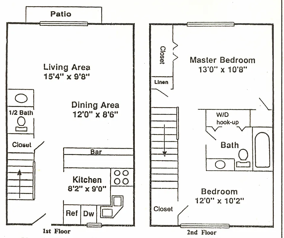 Floor plan Two Bedroom