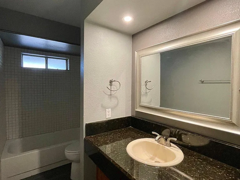 Guestroom bathroom.