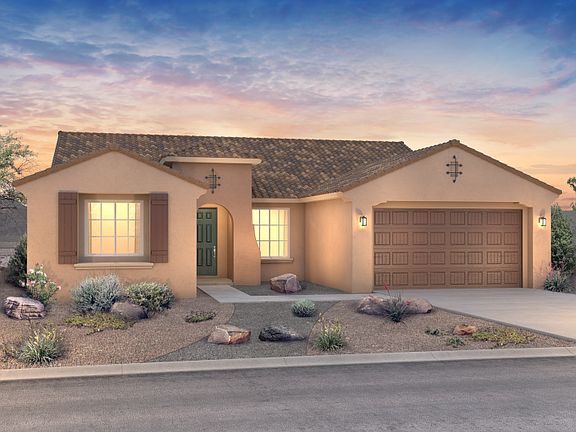 Salerno home design A with a pitched roof and many tasteful exterior color options.