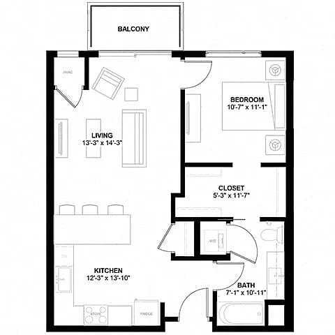 Floor plan B1