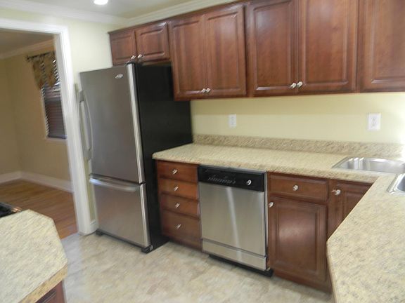 Stainless steel appliances.