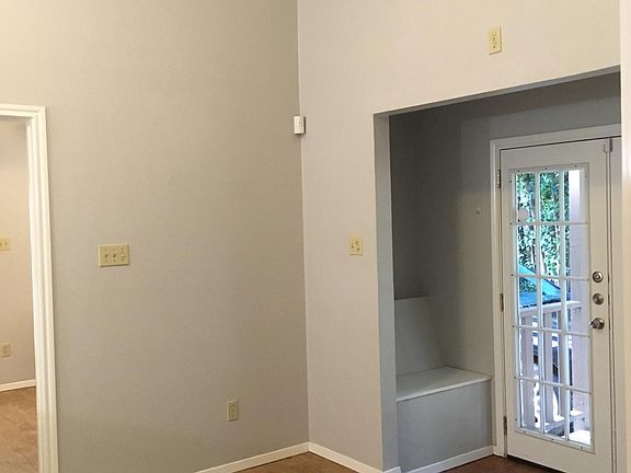 Entryway with storage bench