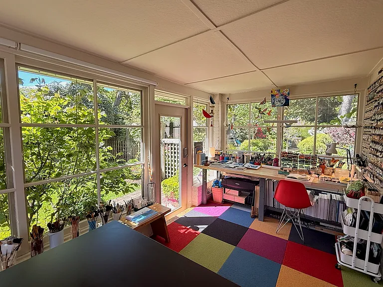 Art Studio overlooking Gardens