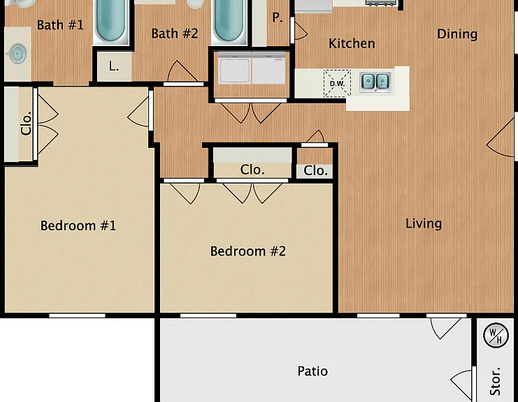 B2-HC Floorplan Diagram