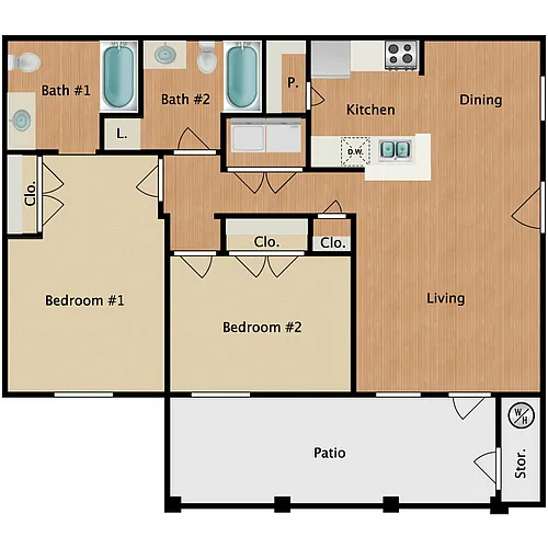 Floor plan B2-HC