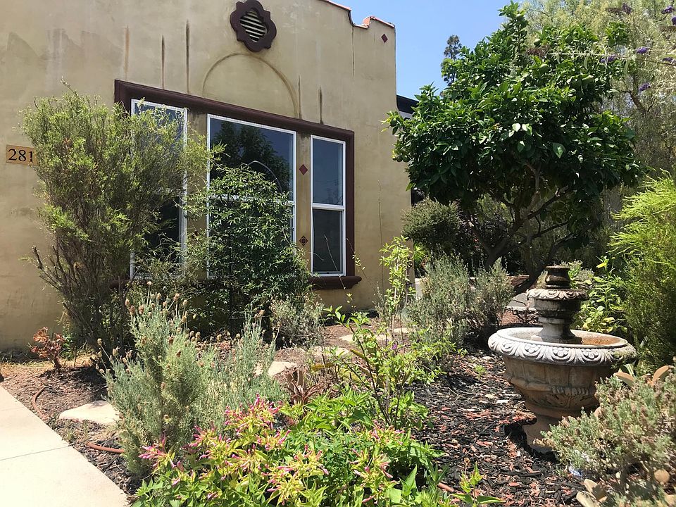 Garden and Water Fountain in front of Unit