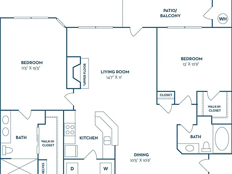 2 Bedroom | 2 Bath | 1082 SF 2 Bedroom | 2 Bath | 1082 SF