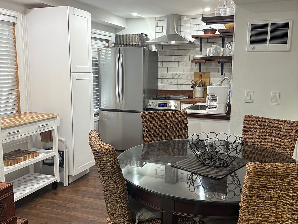 Table next to the kitchen.