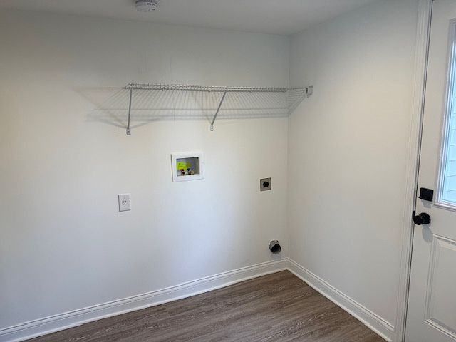 Washer and dryer hook up area