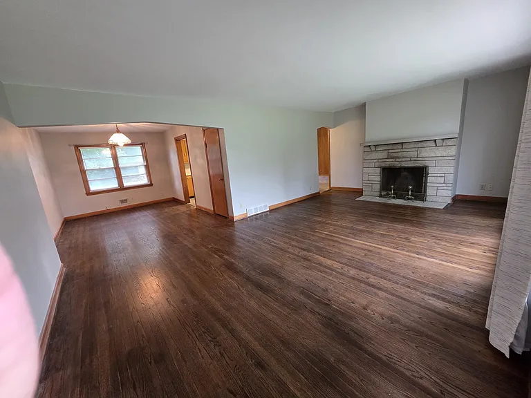 Front Door Looking To Living Room And Dining Room