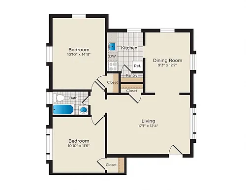 Floor plan B03mm North Workforce65 Affordable