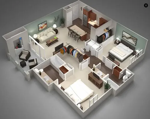 Floor plan 2X2-1182
