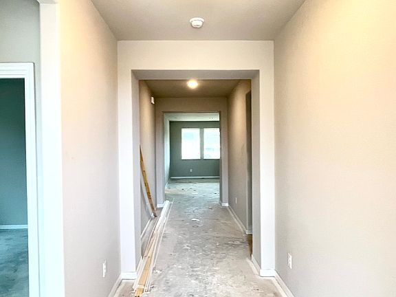 Construction progress - entryway