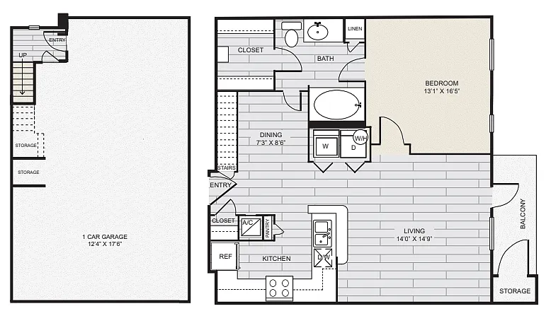 Floor plan A2 Garage