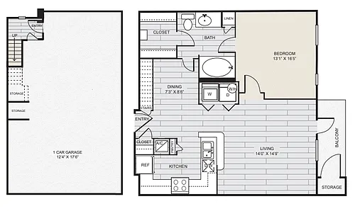 Floor plan A2 Garage