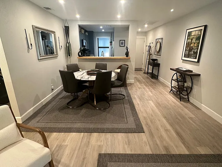 broad view of dining area