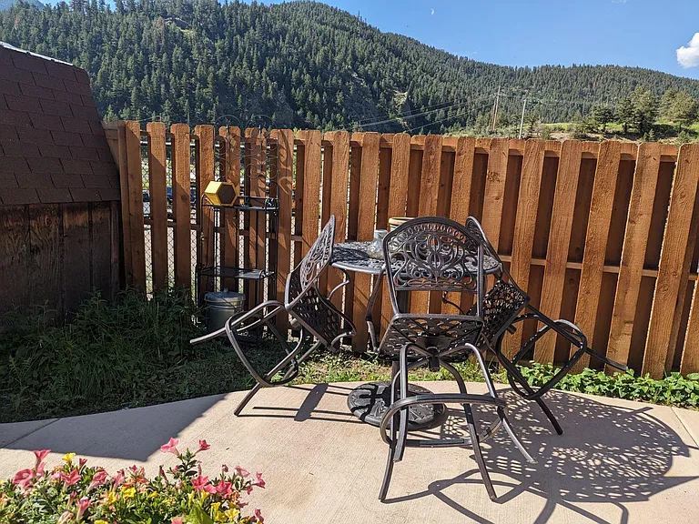 New concrete and fence offer privacy and space to get some sun!