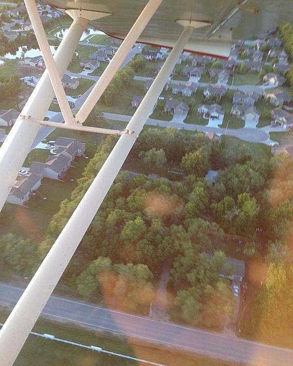 Aerial view of property