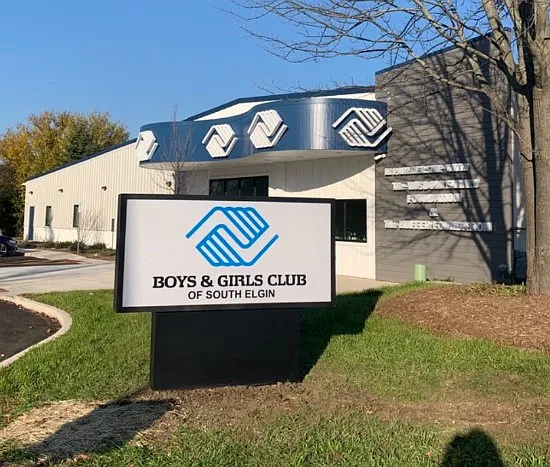 Boys and Girls Club on the corner of the property