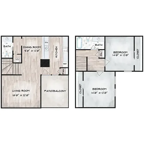 Floor plan B8