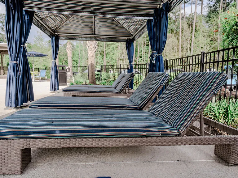 Poolside seating