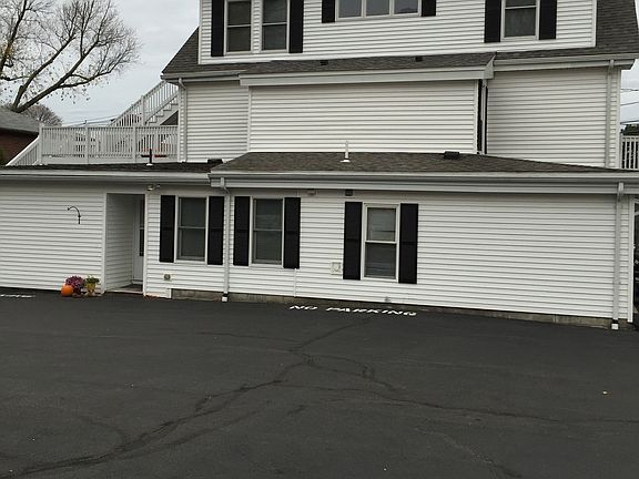 back of building and private enterance