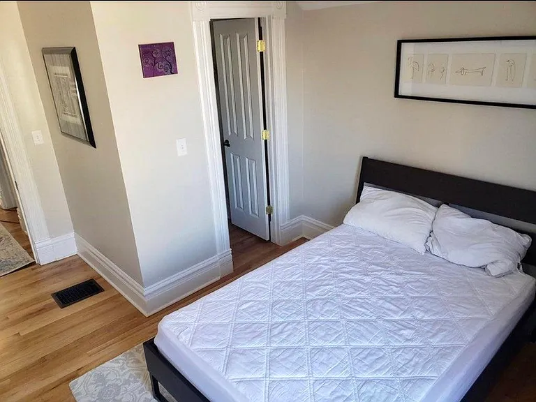 Back bedroom with walk-in closet.