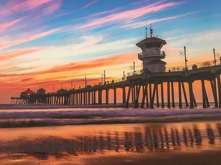 Gorgeous sunsets in Huntington Beach